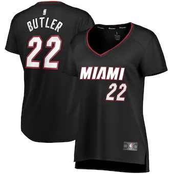 womens fanatics branded jimmy butler black miami heat fast-240